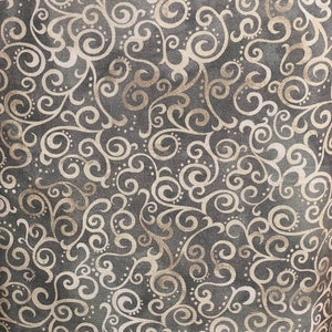 QT Fabrics 108 Backing 1899-24775-K Ombre Scroll