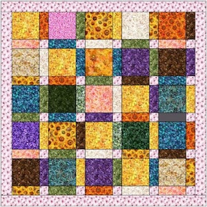 QT Blossom Nine Patch Quilt Kit