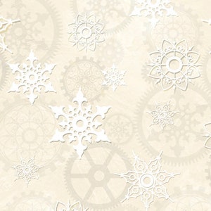 QT Fabrics-28905-E Équipement de Noël steampunk