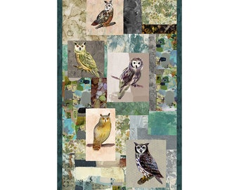 Clothworks Y4072-55 Wild Wonder-24" Owl Panel