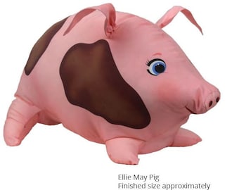 Qt Fabrics Ellie Mae Pig Stuffable Panel
