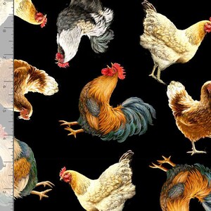 Timeless Treasures Tossed Chickens by Dona Gelsinger