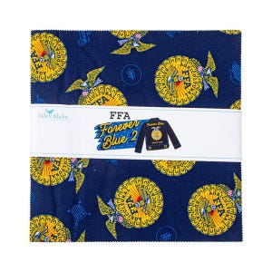 Riley Blake FFA® Forever Blue2® Cuadrados de diez pulgadas