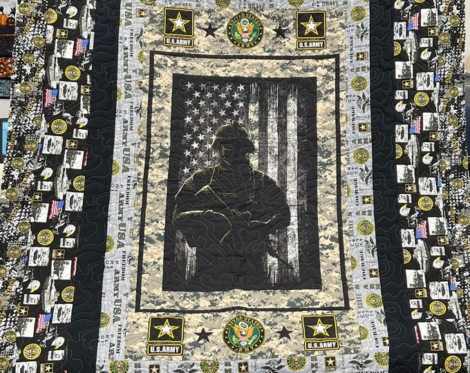 US Army Quilt Kit Etsy