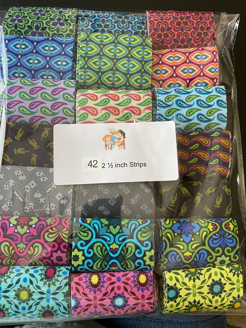 Flat Jelly Roll 21 fabrics Vintage Collection By Benartex Etsy