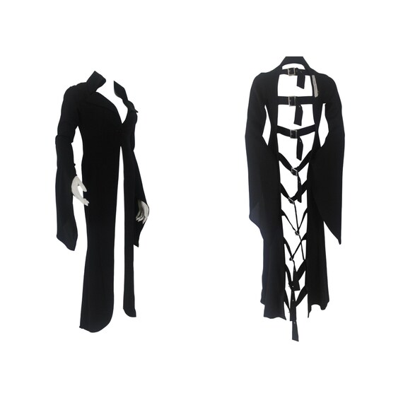 Alice Auaa Back Buckle Angel Sleeve Gothic Coat