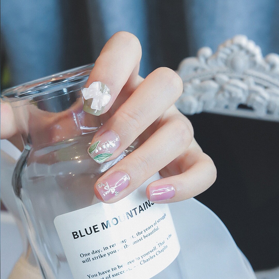 3D White Lily of the Valley Nail Art Stickersselfadhesive Etsy