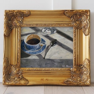 Dark Roast, Oil Painting by M. Marcia | Fine Art Print