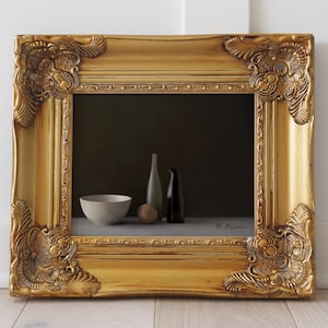 Moody Tabletop Still Life Painting by M. Marcia | Fine Art Print