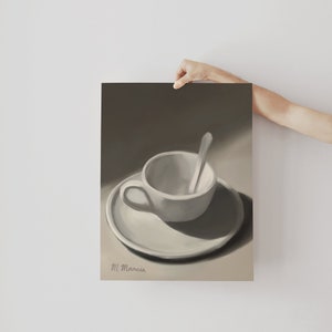 Morning Coffee Cup, Oil Painting by M. Marcia Fine Art Print image 10