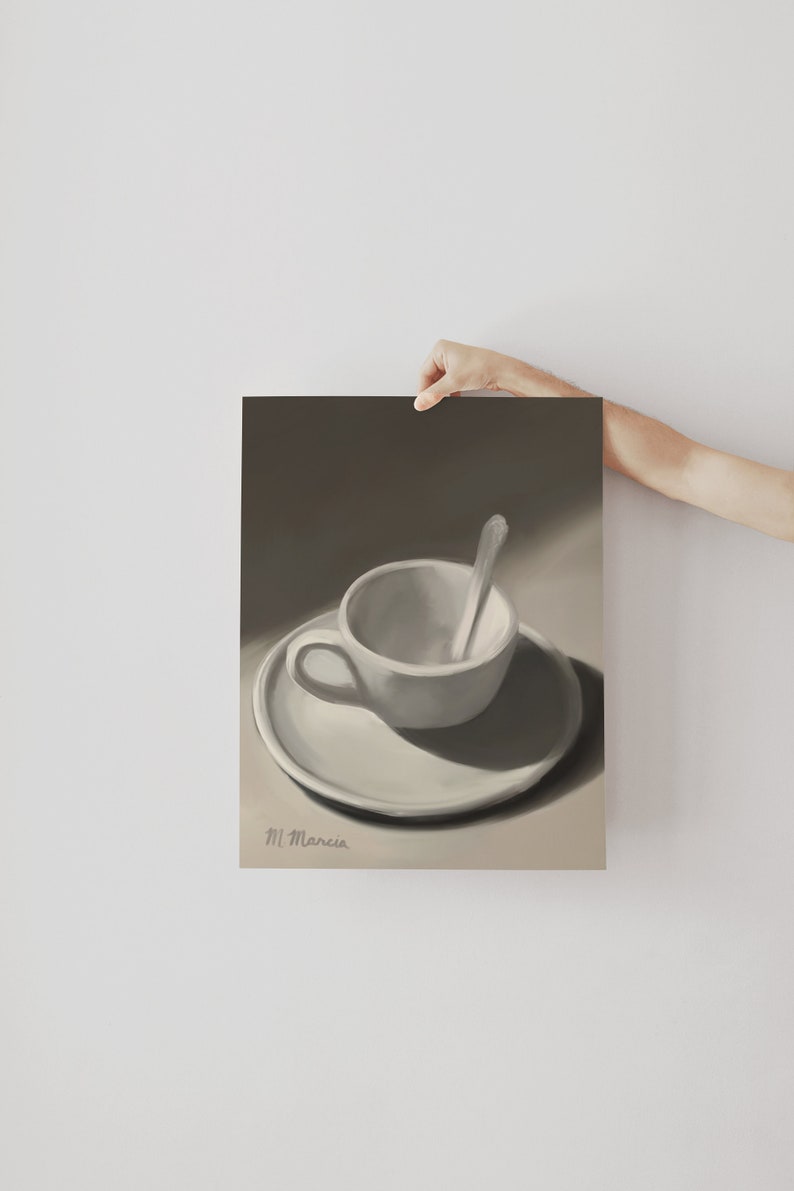 Morning Coffee Cup, Oil Painting by M. Marcia Fine Art Print image 10