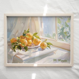 Lemons By The Window Painting by M. Marcia Fine Art Print image 8