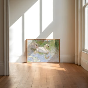 Swan Lake Painting Fine Art Print by M. Marcia image 3