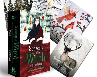Seasons of the Witch - Yule Oracle: 44 gilded cards 144-page book Wiccan Pagan Wicca Tarot Readings