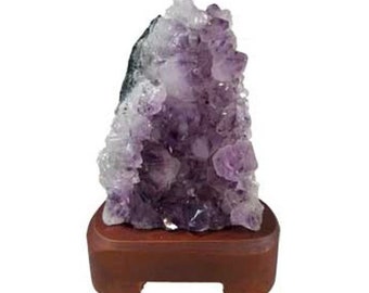 Amethyst Cluster Lamp, Crystal, Home Decor, Gifts, House Warming, Birthday, Wiccan,Pagan, Nature