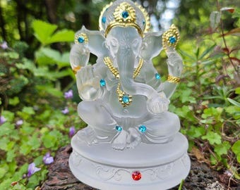 Ganesh of the Crystal Gateway Resin Figurine Hindu God
