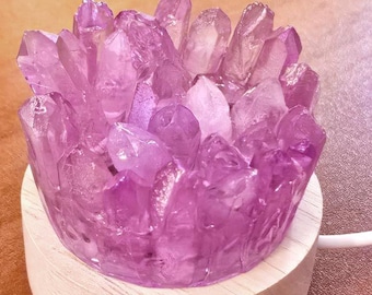 Aura Quartz Point Rose Radiance Sanctuary Lamp Meditation Light