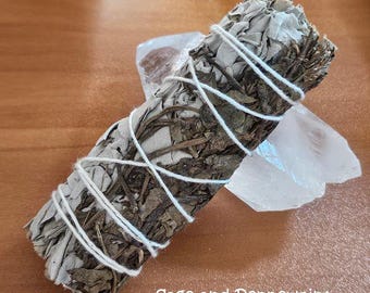 2pk Sage and Peppermint Sage Sticks, Smudge Sticks for Home Meditation Cleansing
