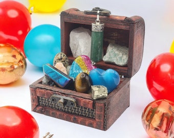 Treasure Chest of Crystals Starter Box Kids Best Friend Gift for Birthday