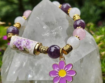 Violet Bracelet Nature Flowers Plants