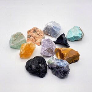 Grab Bag of Raw/Rough Cut Crystals! CHOOSE 3, 5, or 10 Pieces! Gifts Rocks Wiccan Pagan Natural