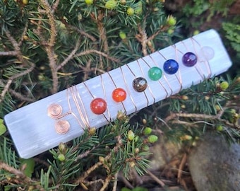 Selenite Chakra Wand Gift Home Decor Wiccan Pagan Meditation Spells Rituals