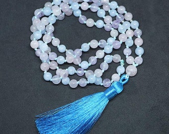 Beautiful Morganite Prayer Beads 108 Mala