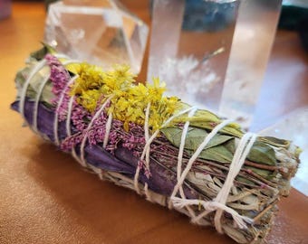 2pk Calendula Sage Sticks, Colorful Smudge Sticks for Home