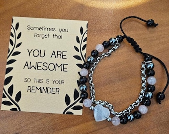 You Are Awesome Bracelet Inspirational Gift for Him or Her