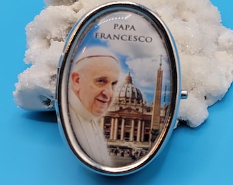 Pope Francis Vintage Pill Box