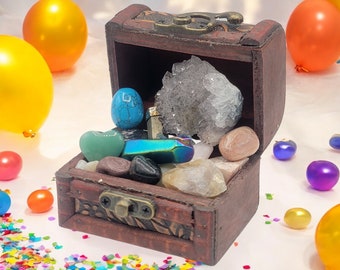 Treasure Chest of Crystals Starter Box Kids Best Friend Gift for Birthday