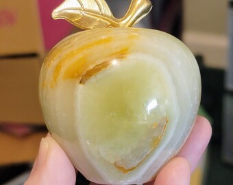 ONYX APPLE, Teacher Gifts, Crystals, Natural, Wiccan, Pagan, Gift Box Christmas Stocking Stuffers House Warming