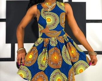 Robe courte extensible africaine / Robe de mariée africaine / Dashiki pour femmes / Kente / Ankara / Vêtements africains / Imprimé africain / Robe de mode africaine