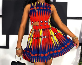 African print midi /short Ankara/Dashiki/ Kente dress,African clothing for women,ankara women clothing,handmade dresses, summer dresses