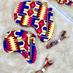 Africa Map shaped Ankara backpack with zippers/ African Kente Print Fabric backpack/ Convertible Shoulder Bag / Backpack / Handbag /Bag