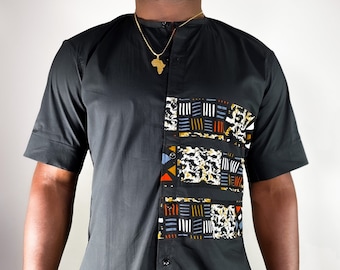 Modern embroidered African Men's Dashiki / Kente/ Ankara/ Shirt, African Clothing ,Shirt Only,  African Attire, African fashion Shirt