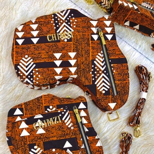 Africa Map shaped Ankara backpack with zippers/ African Kente Print Fabric backpack/ Convertible Shoulder Bag / Backpack / Handbag /Bag