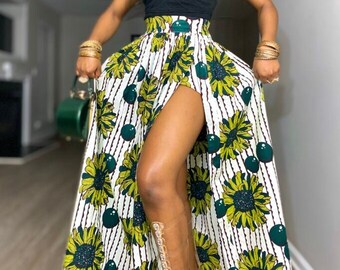 falda de estampado con una hendidura con - Etsy España