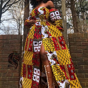 African Wedding dress /Women's Dashiki/ Kente/ Ankara/ African print/ African Clothing/ Africa ladies/ African fashion Dress/ Prom Dress