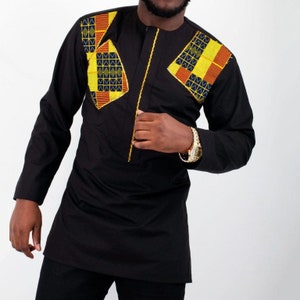 African men shirt, Men&#39;s shirt, African clothing for men, African men suit, men style, African Men clothing, grooms men, African Men Wedding