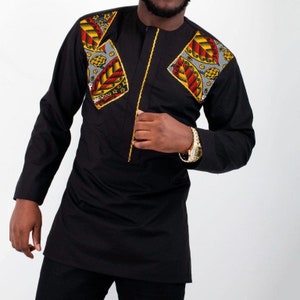 African men shirt, Men&#39;s shirt, African clothing for men, African men suit, men style, African Men clothing, grooms men, African Men Wedding