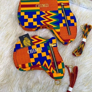 Africa Map shaped Ankara backpack with zippers/ African Kente Print Fabric backpack/ Convertible Shoulder Bag / Backpack / Handbag /Bag