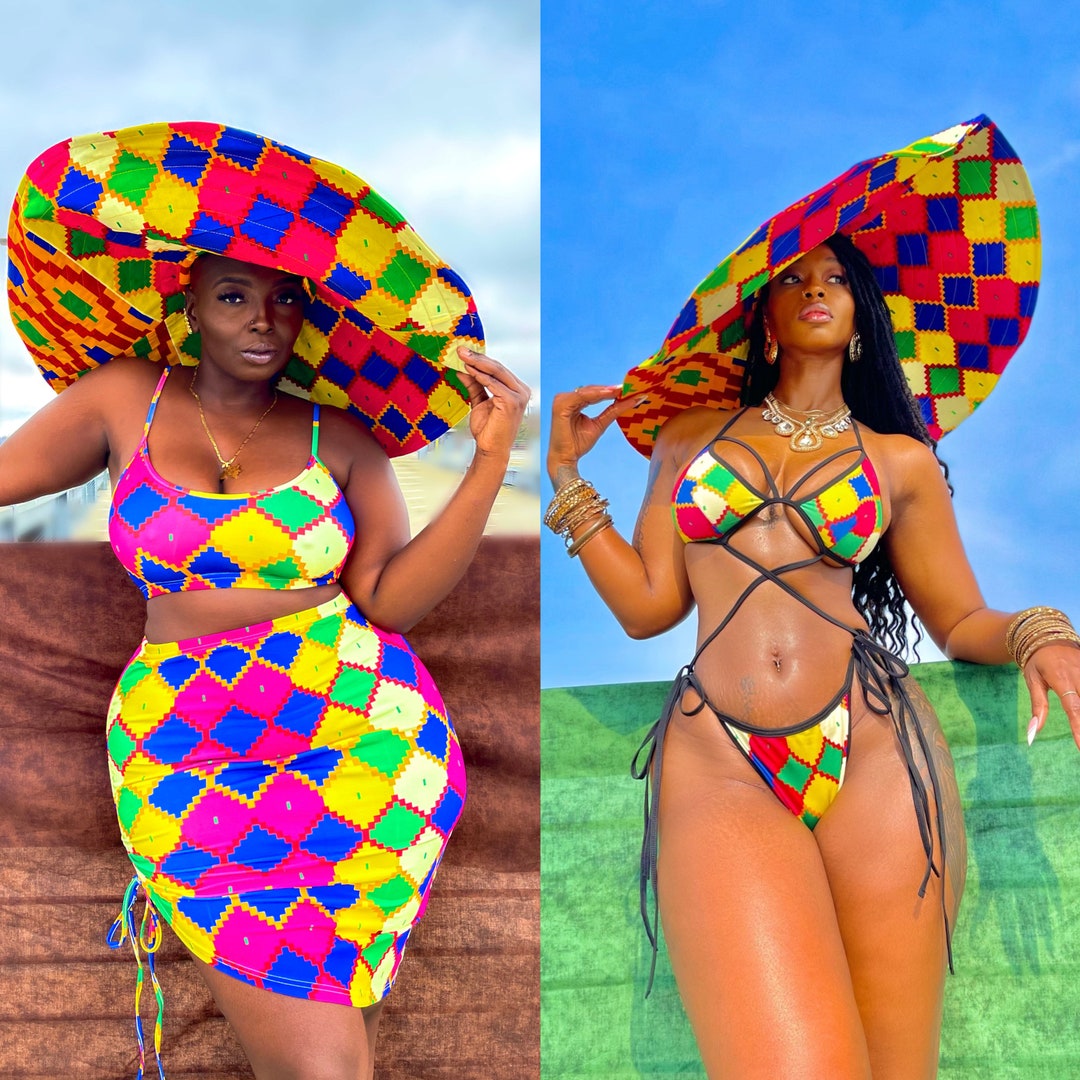 African print sale bikini