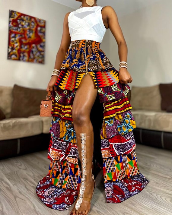Ankara maxi dresses and skirts online