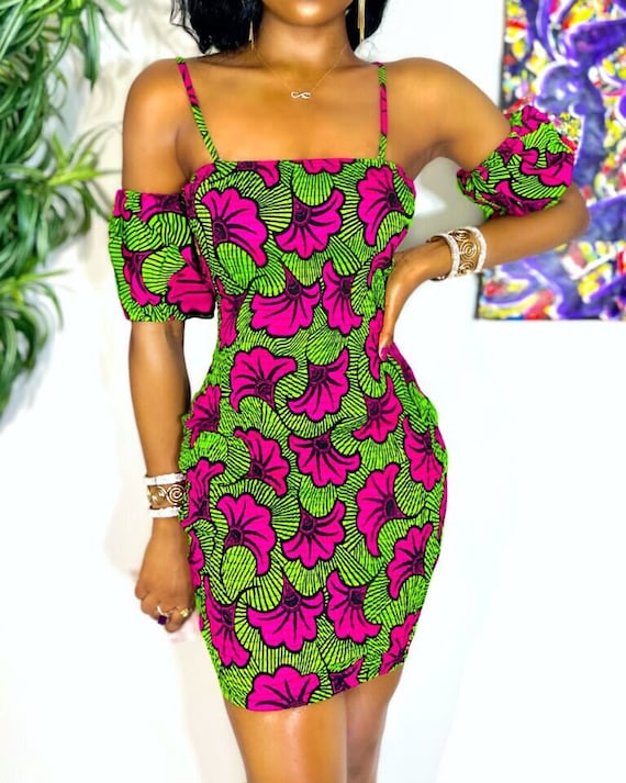 African Short Stretchy Dress/ African Wedding Dress /women's Dashiki/  Kente/ Ankara/ African Clothing/ African Print/ African Fashion Dress -  Etsy Denmark