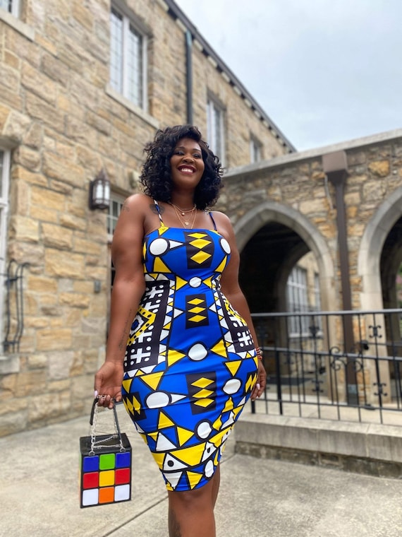 Stretchy Ankara Dashiki Kente African Print Tube Dress Collection Etsy