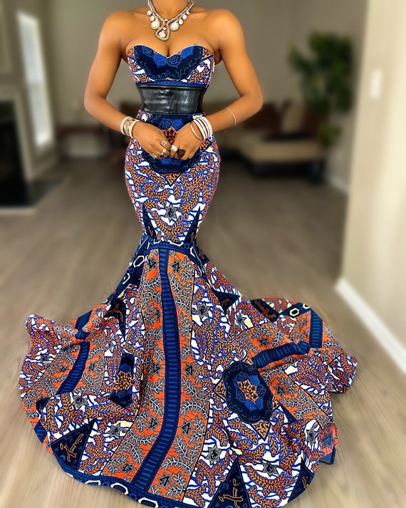 Dashiki wedding dress hot sale