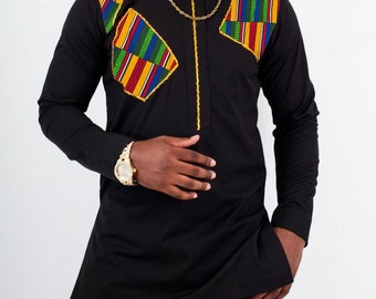 African men shirt, Men's shirt, African clothing for men, African men suit, men style, African Men clothing, grooms men, African Men Wedding