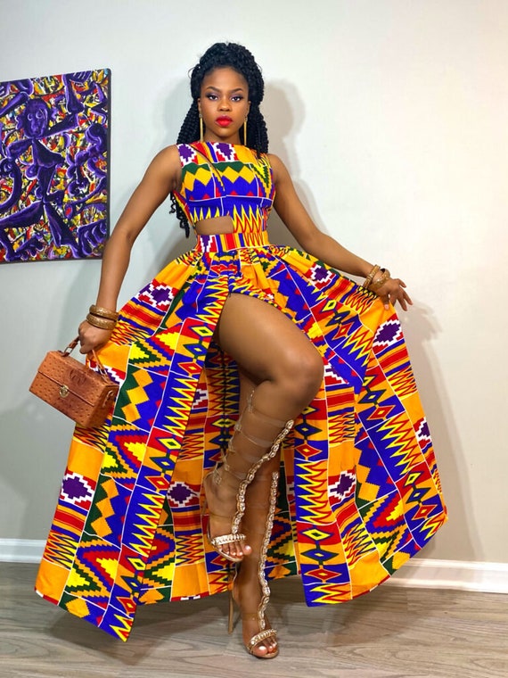 Abito da sposa africano / Dashiki da donna / Kente / Ankara / | Etsy Italia