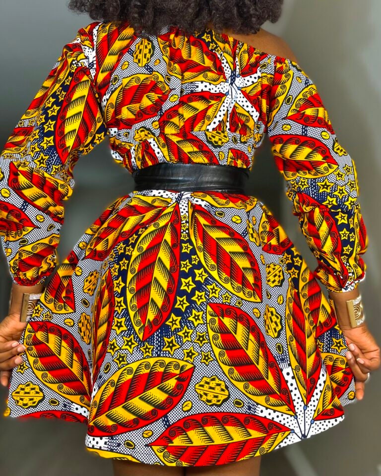 modern african fashion dresses Sarah African Print dress 3XL main image 0